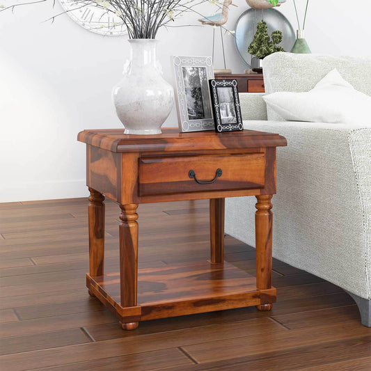 Bolt solid wood End table