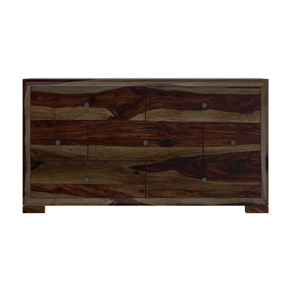 udsar solid wood dresser in medium espresso finish