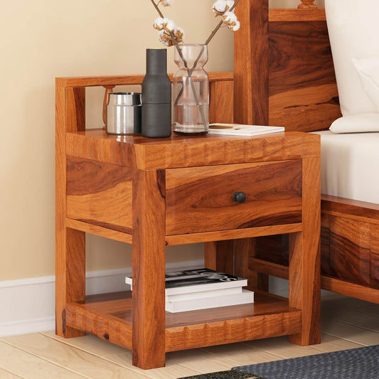 kharad solid wood bedside/nightstand table