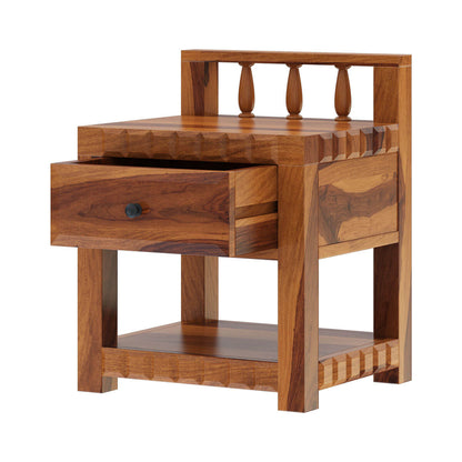 kharad solid wood bedside/nightstand table