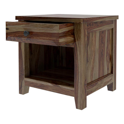 irvin solid wood bedside table in espresso finish