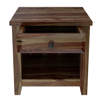 irvin solid wood bedside table in espresso finish