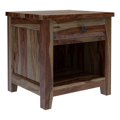 irvin solid wood bedside table in espresso finish