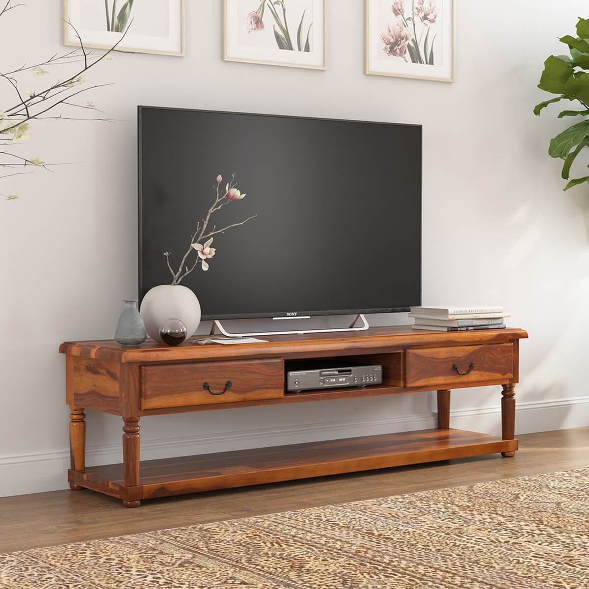 bolt solid wood tv console
