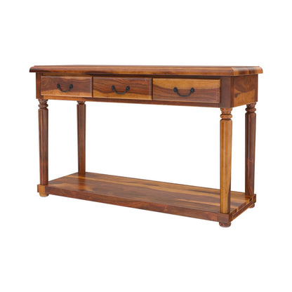 Bolt solid wood console table