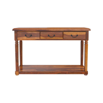 Bolt solid wood console table