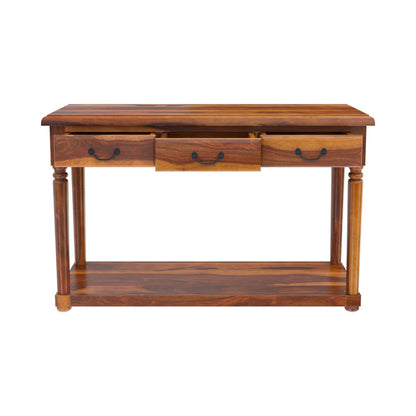 Bolt solid wood console table