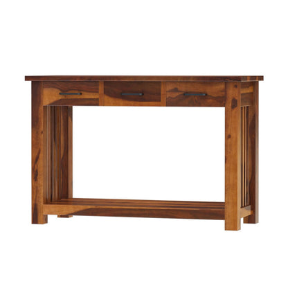 clover solid wood console table