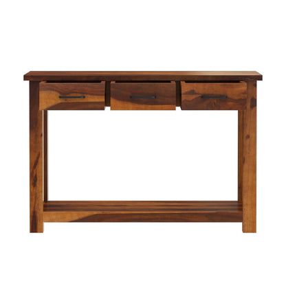 clover solid wood console table