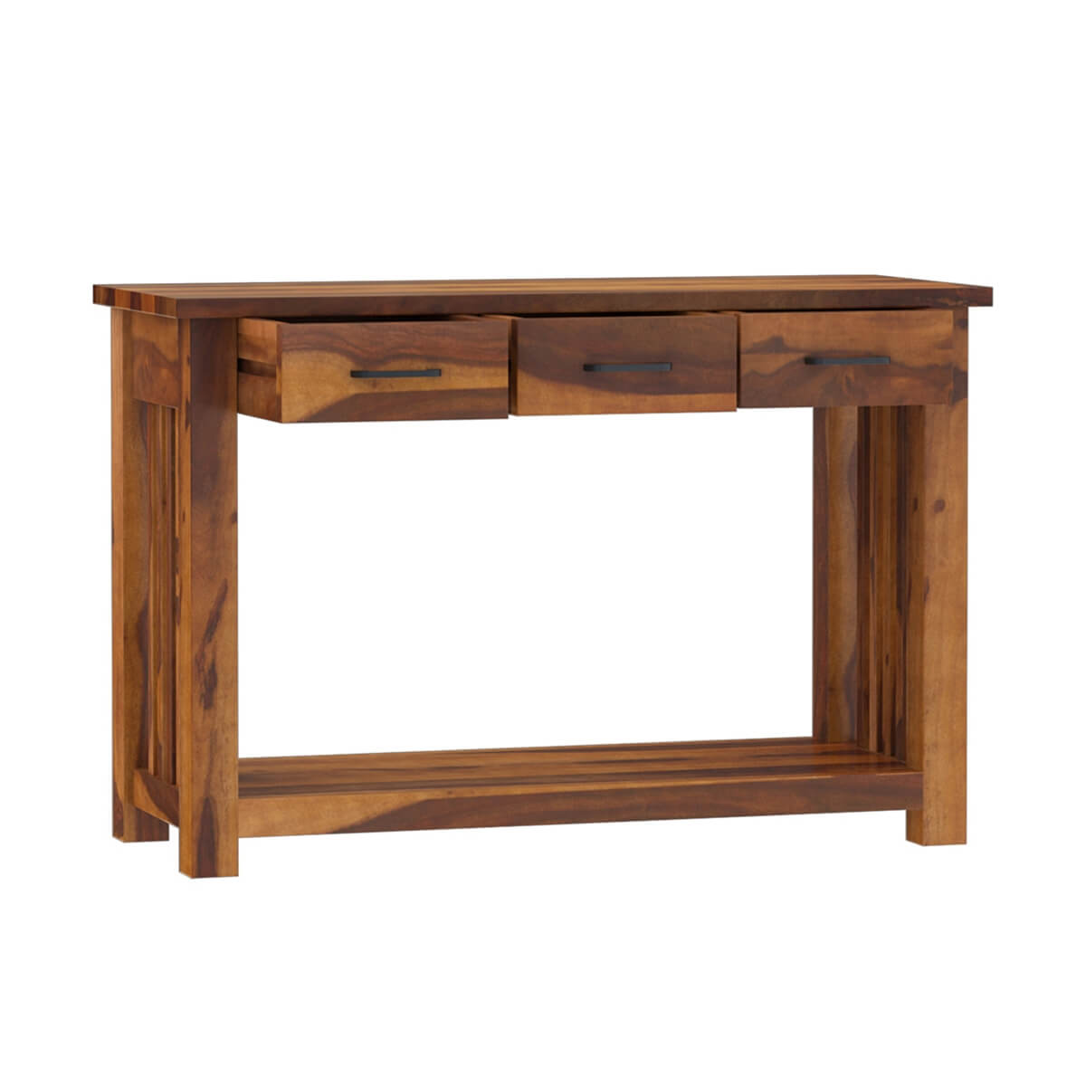 clover solid wood console table
