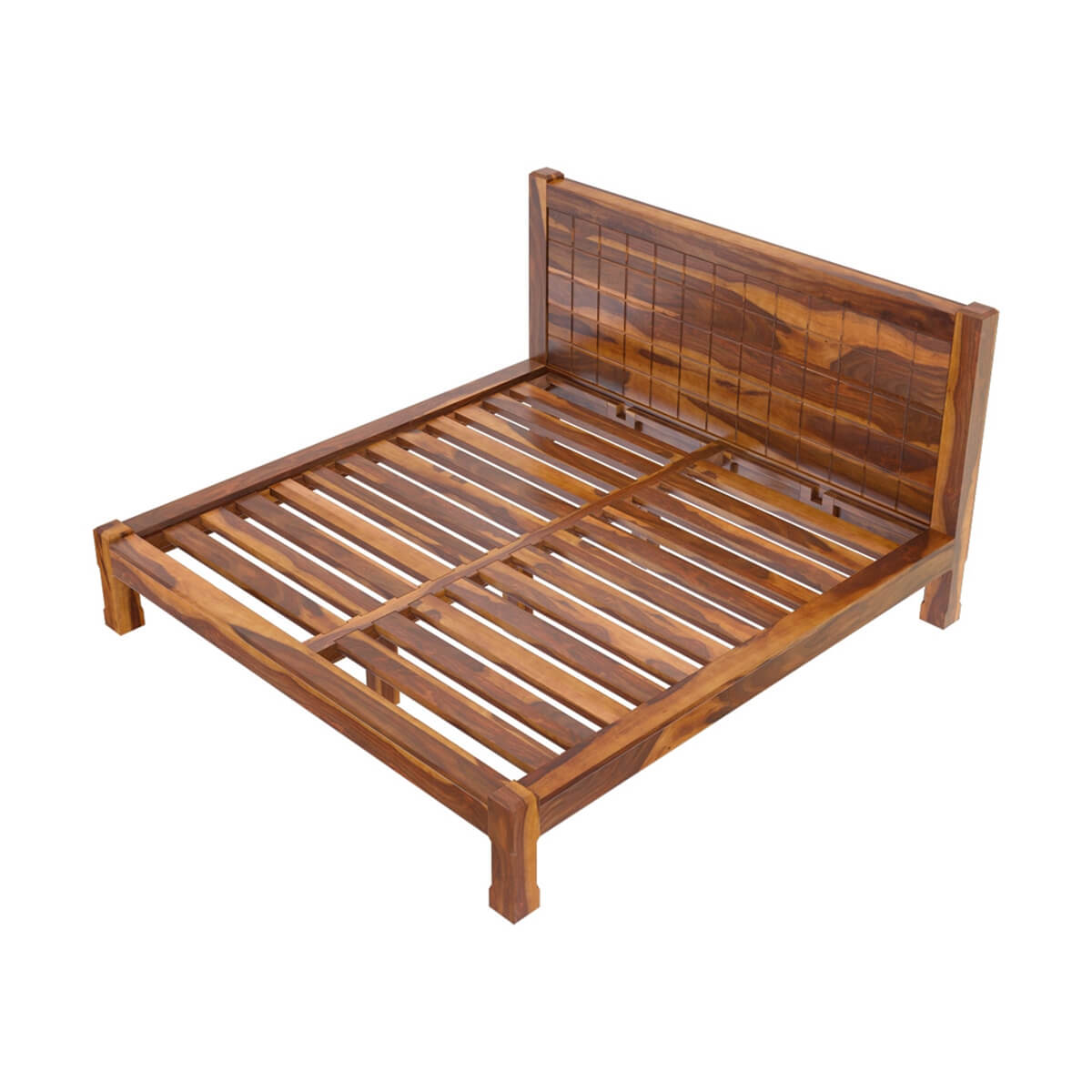 sango solid wood bed in natural finish