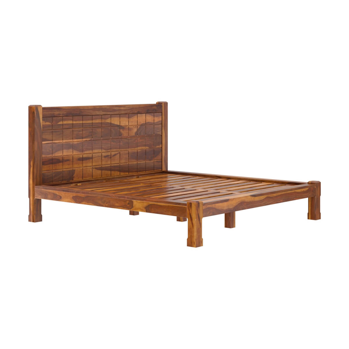 sango solid wood bed in natural finish