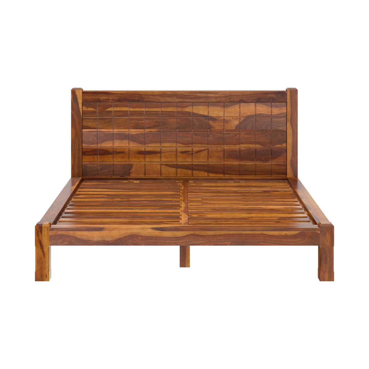 sango solid wood bed in natural finish