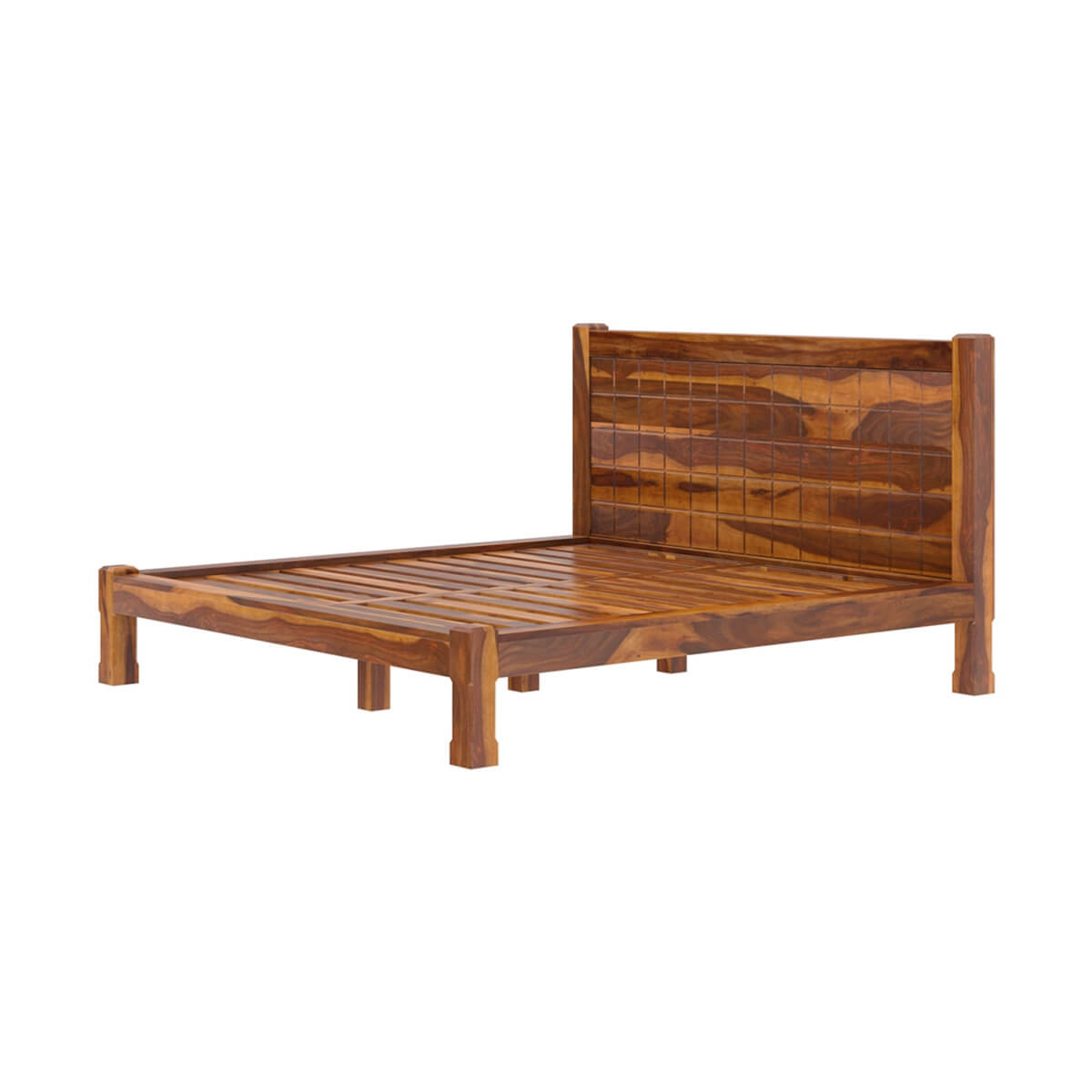 sango solid wood bed in natural finish