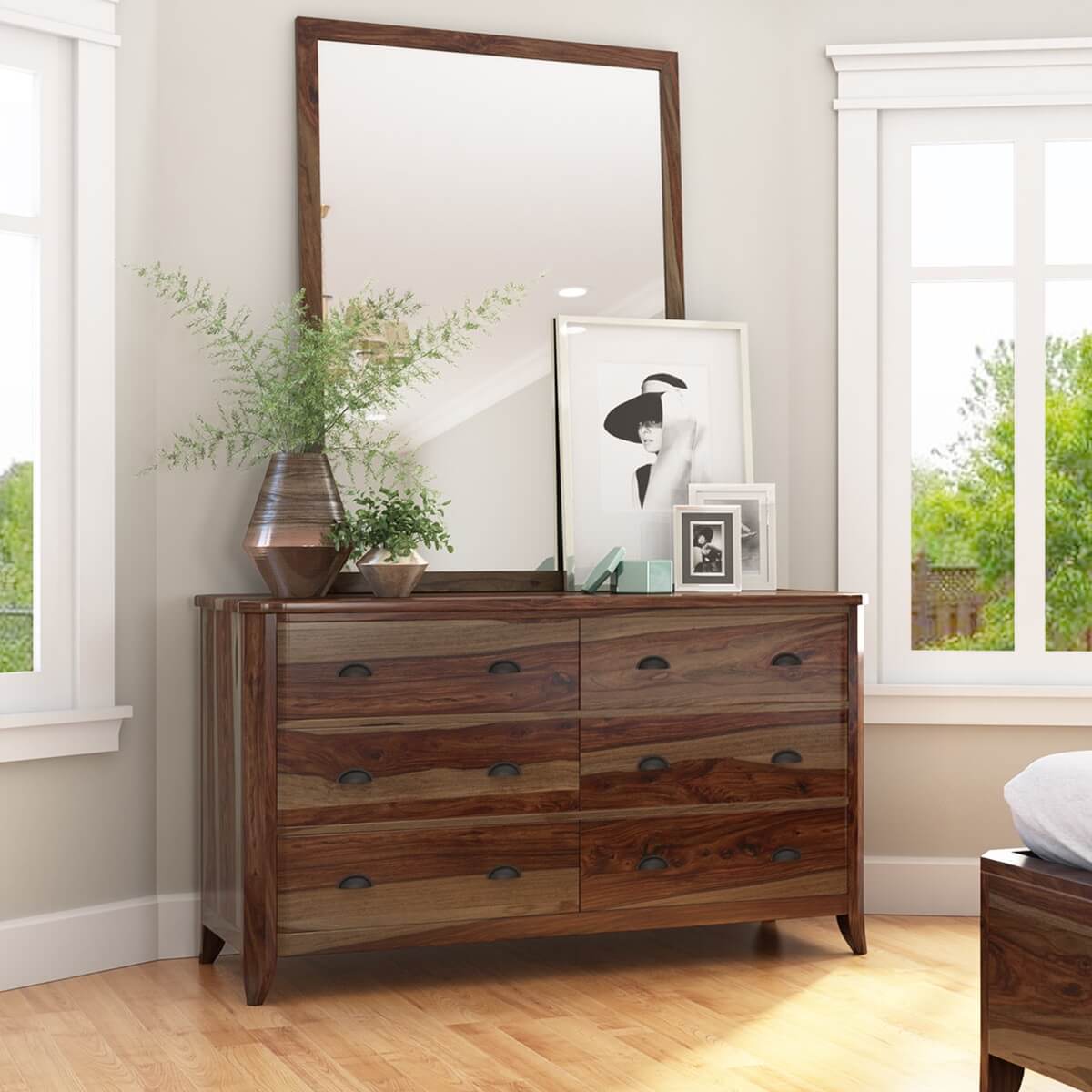 romeo solid wood dressing table in espresso finish