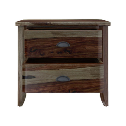 romeo solid wood bedside table