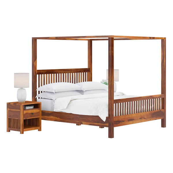 lotus solid wood poster bed