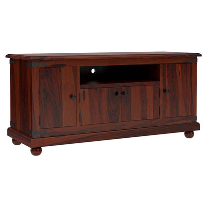 Matay solid wood TV unit in rosewood finish