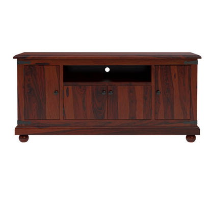 Matay solid wood TV unit in rosewood finish