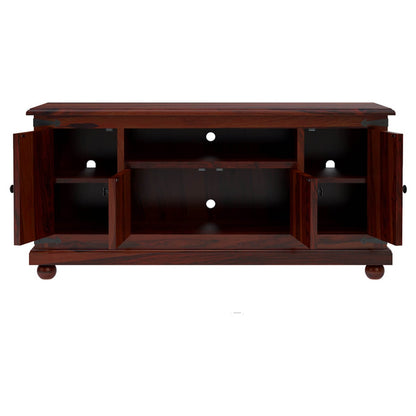 Matay solid wood TV unit in rosewood finish