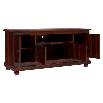 Matay solid wood TV unit in rosewood finish