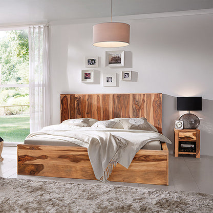 alankaar solid wood bedside table