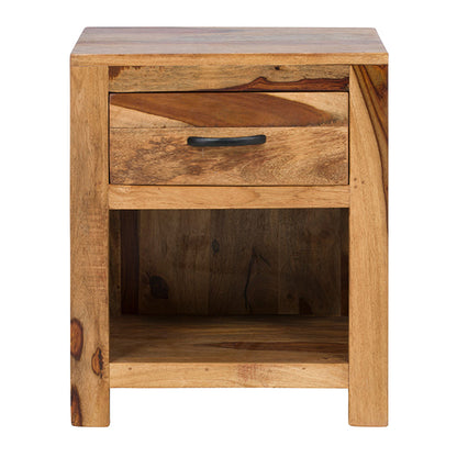 alankaar solid wood bedside table