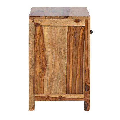 alankaar solid wood bedside table