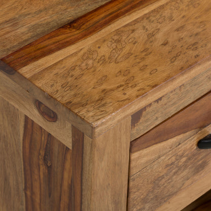 alankaar solid wood bedside table