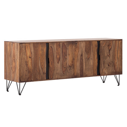 arizona solid wood sideboard in stone finish