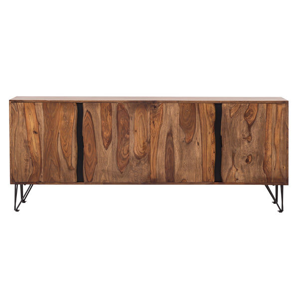 arizona solid wood sideboard in stone finish