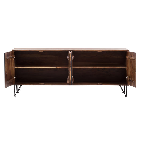 arizona solid wood sideboard in stone finish