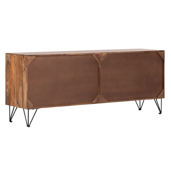 arizona solid wood sideboard in stone finish