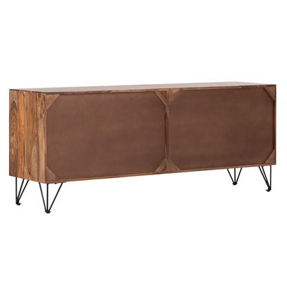 arizona solid wood sideboard in stone finish