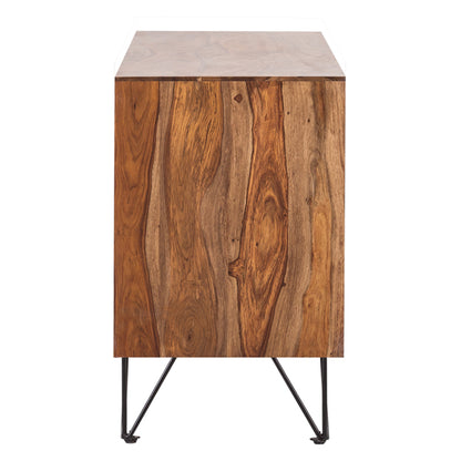 arizona solid wood sideboard in stone finish