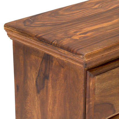 jakarta solid wood chest of drawer in natural finish