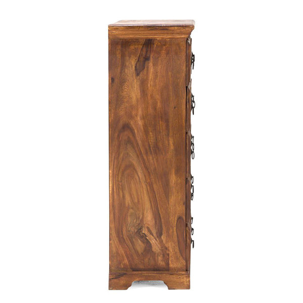 jakarta solid wood chest of drawer in natural finish