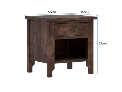 athena solid wood bedside/nightstand table