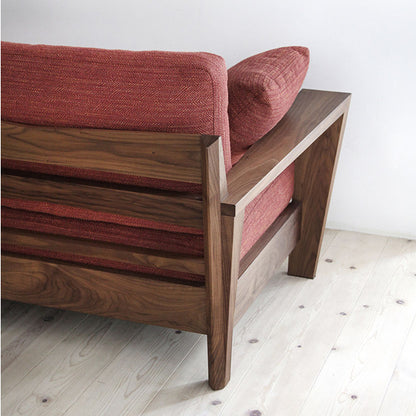 parker solid wood sofa