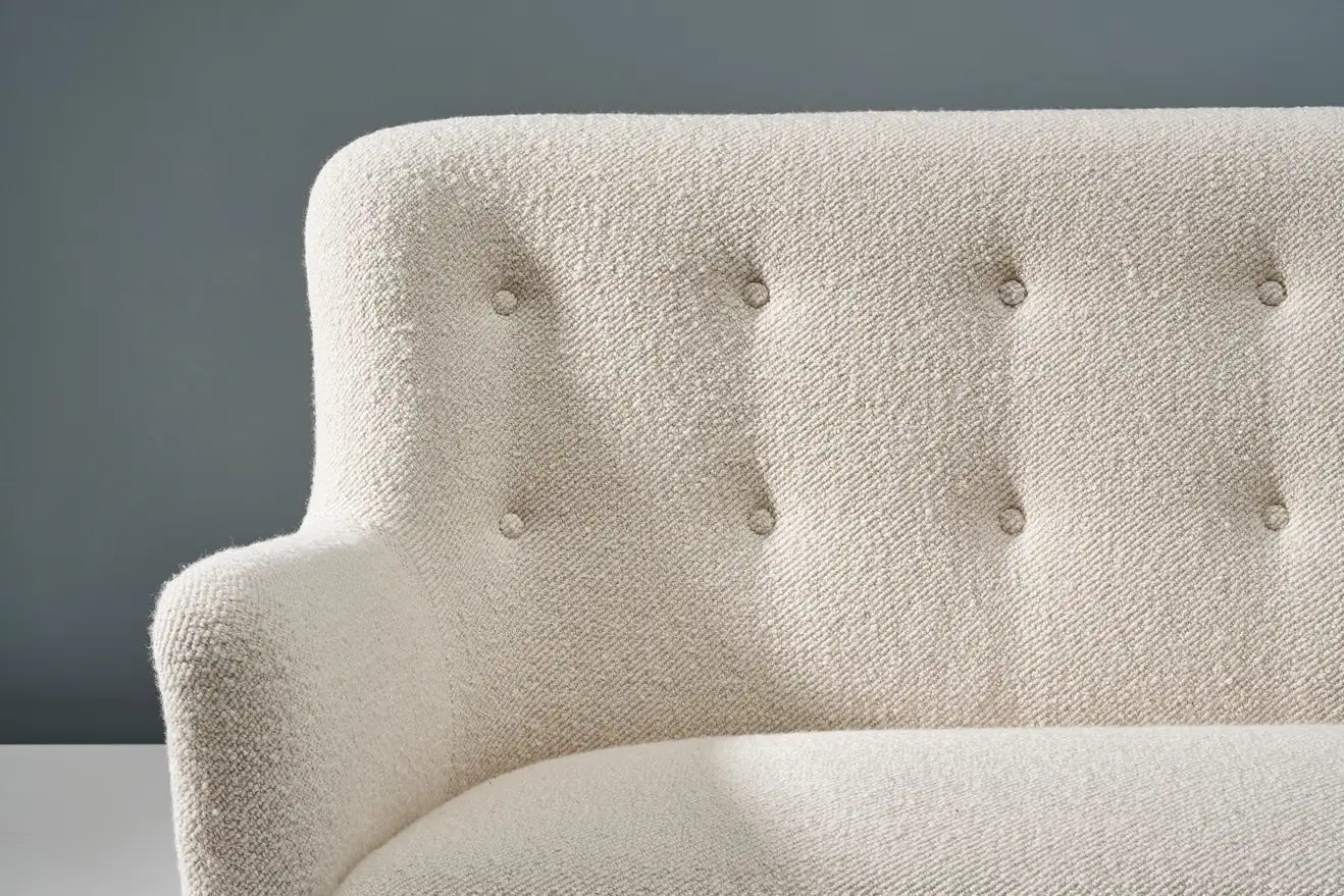 boston sofa in white fabric