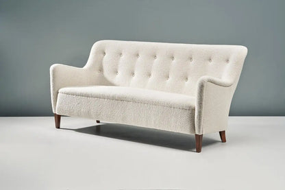 boston sofa in white fabric