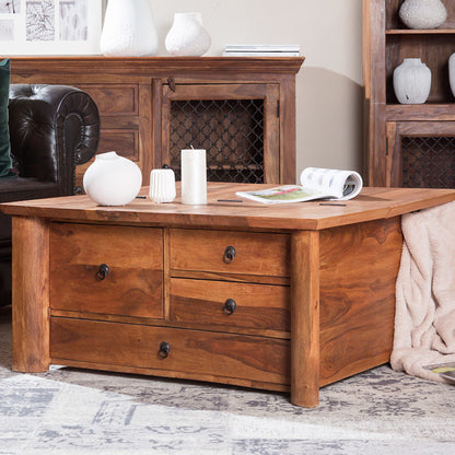 ruksa solid wood coffee table