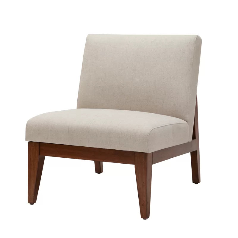 slant back slipper chair