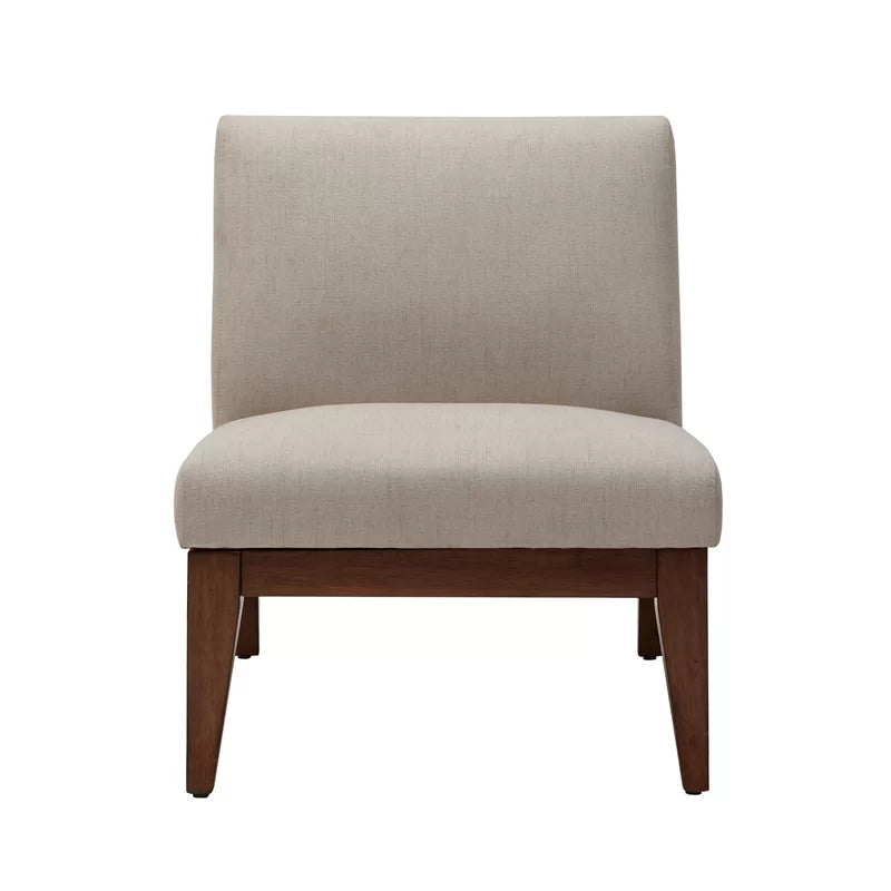 slant back slipper chair