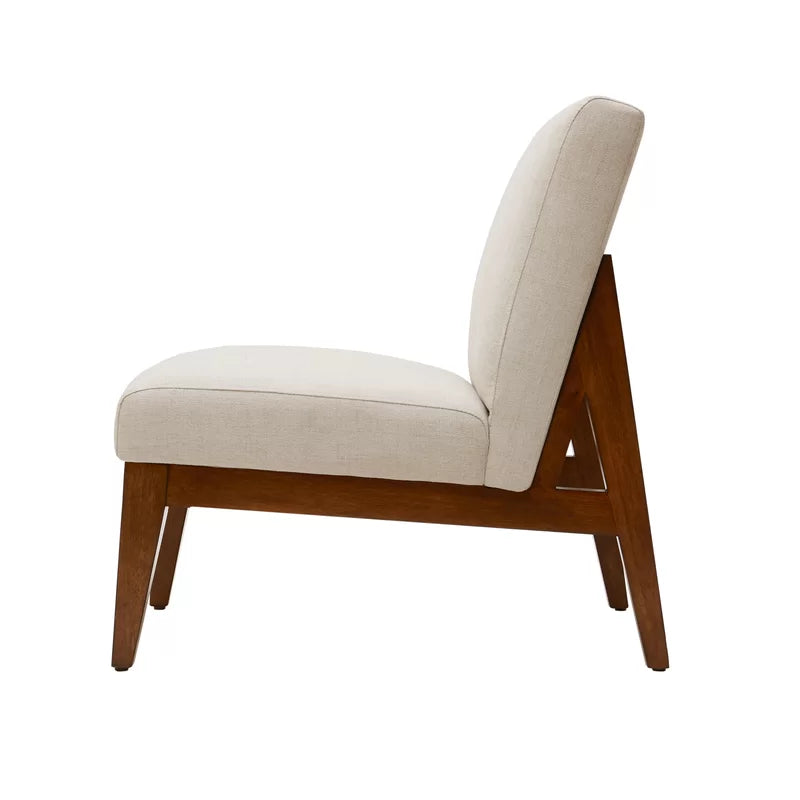 slant back slipper chair