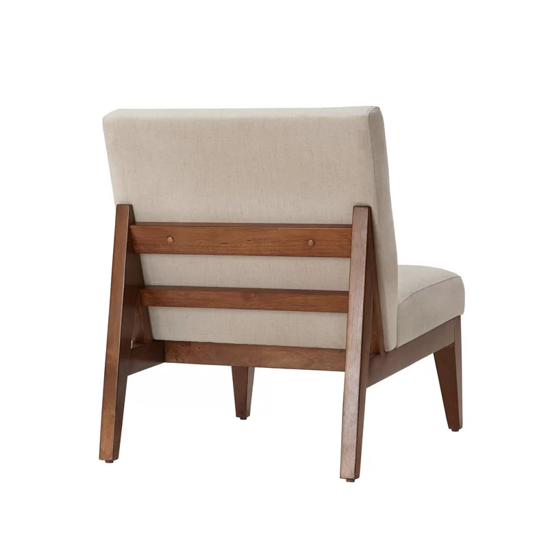 slant back slipper chair