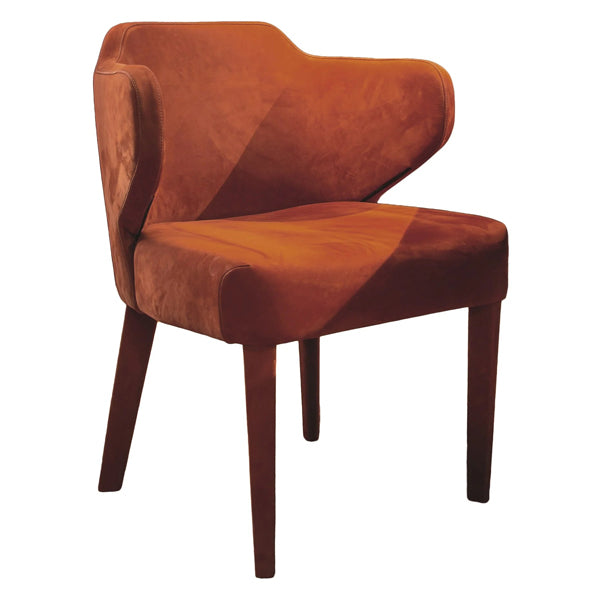 figo dining chair in orange colour