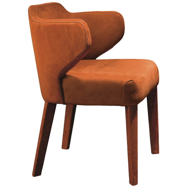 figo dining chair in orange colour