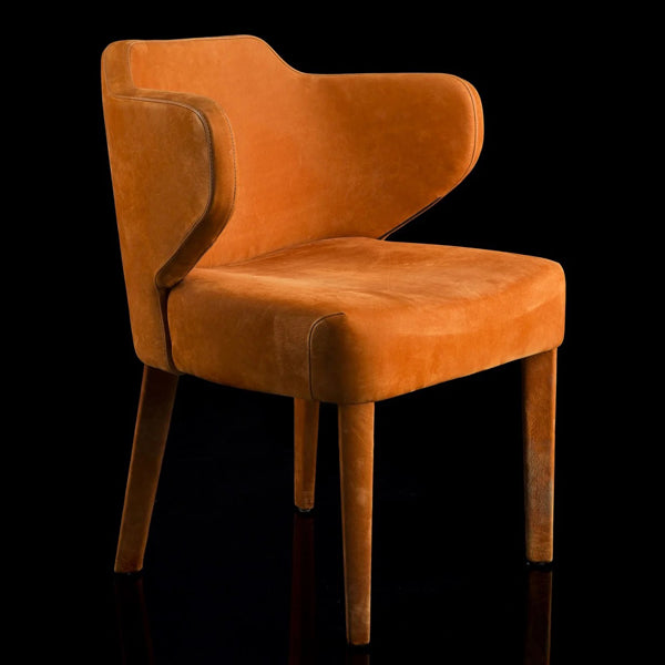figo dining chair in orange colour
