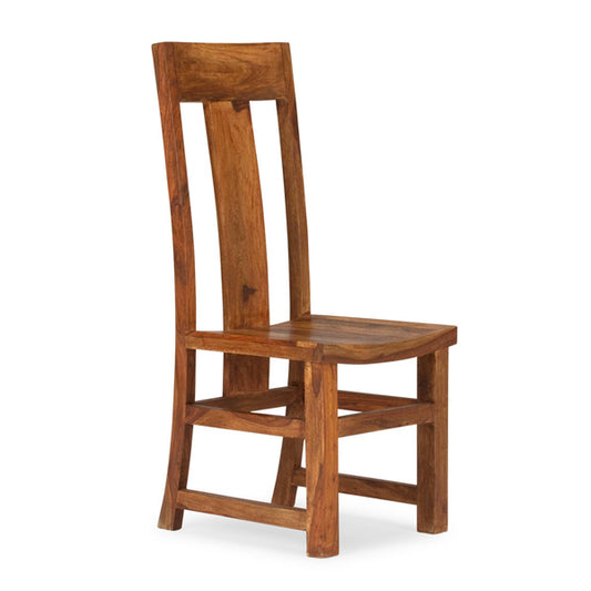 ruia solid wood dining chair in natural finish
